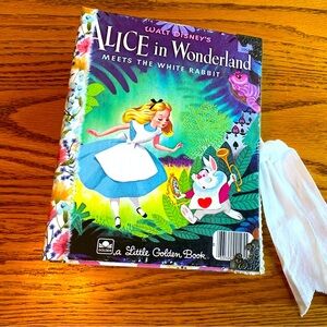 Alice in Wonderland 1951 little golden book junk journal